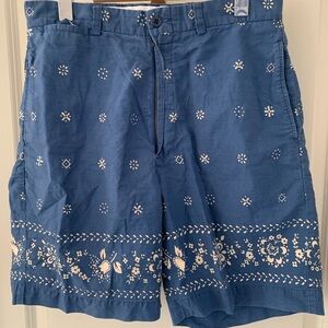 Ralph Lauren vintage Floral Patterned Blue Shorts